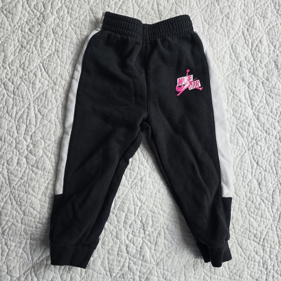 Nike Jordan Jumpman 2 Piece Tracksuit - Black White Pink 24 Months - Picture 6 of 9